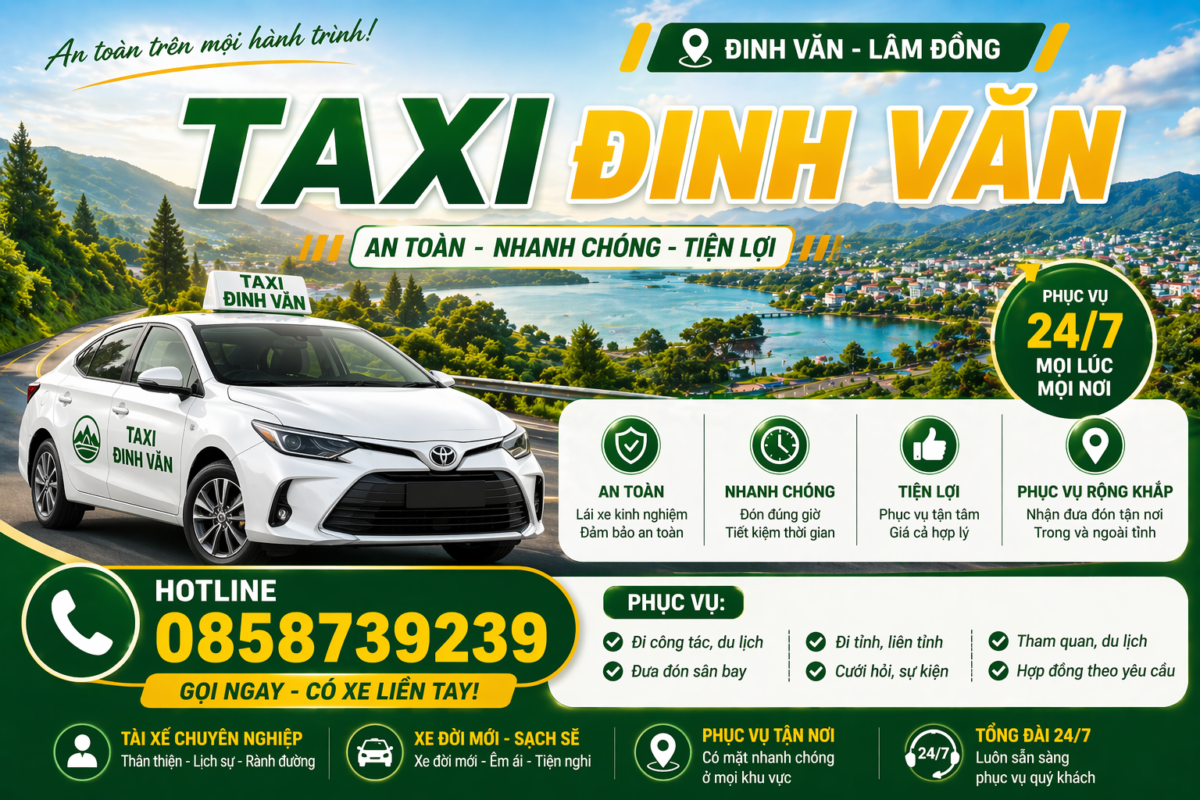 Taxi Đinh Văn - Lâm Hà