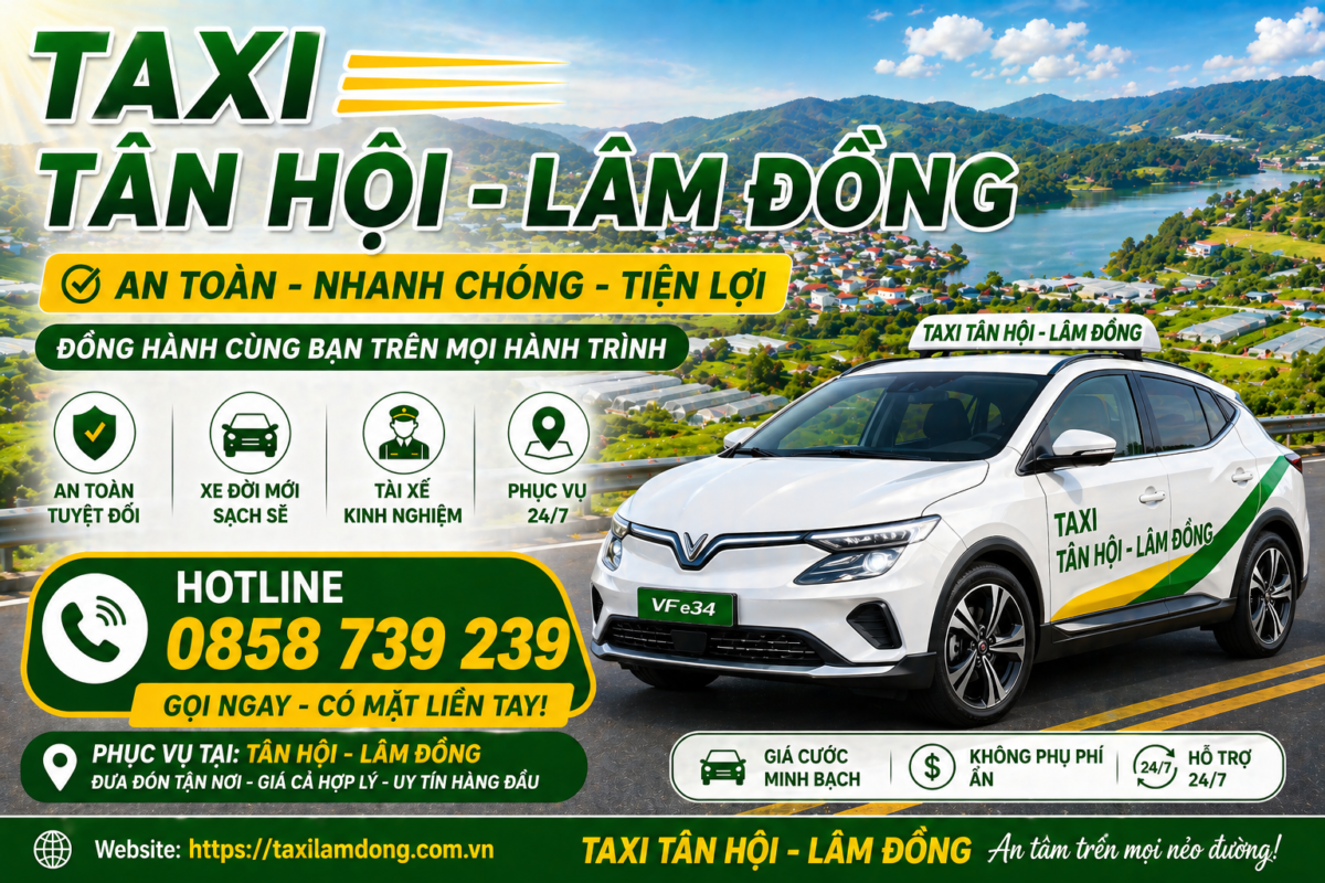 Taxi Tân Hội - Lâm Đồng