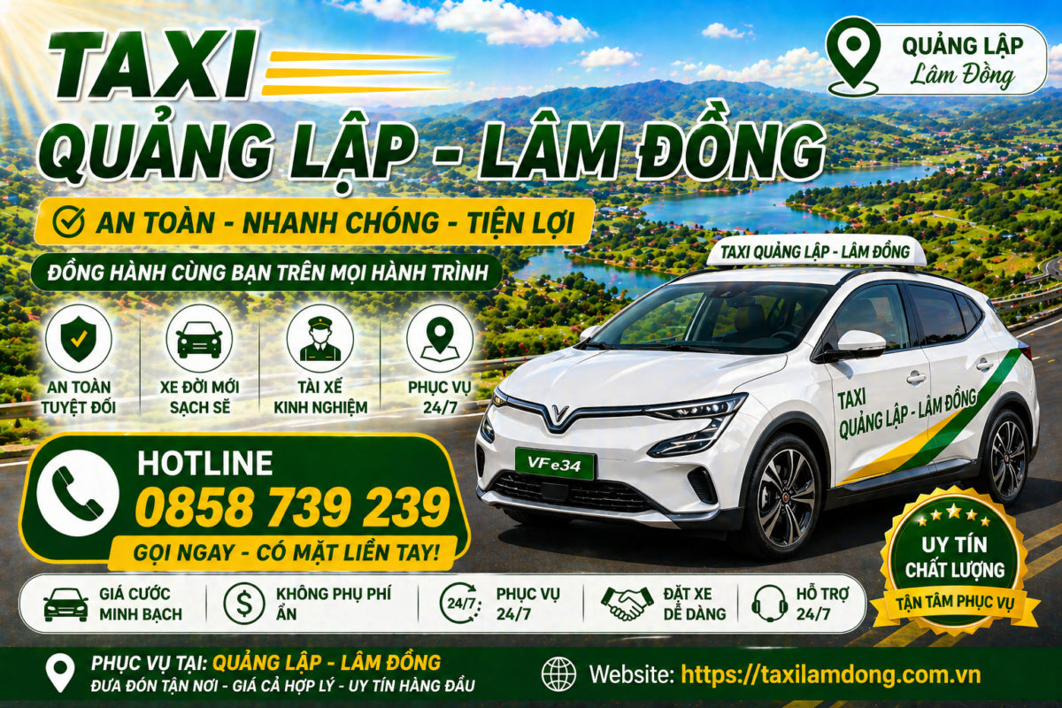 Taxi Quảng Lập - Lâm Đồng
