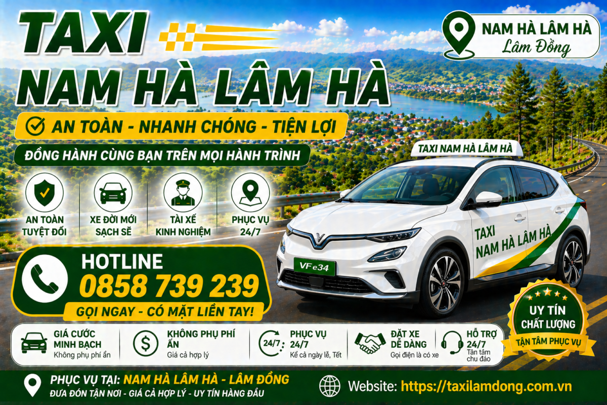 Taxi Nam Hà - Lâm Hà