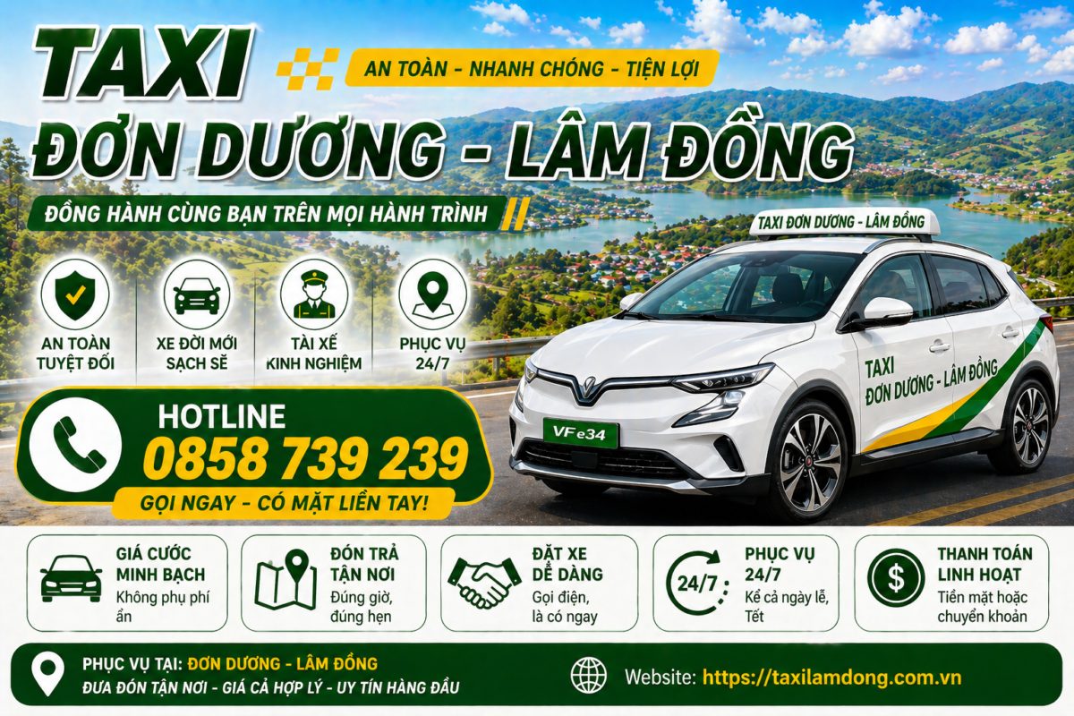 Taxi Đơn Dương - Lâm Đồng