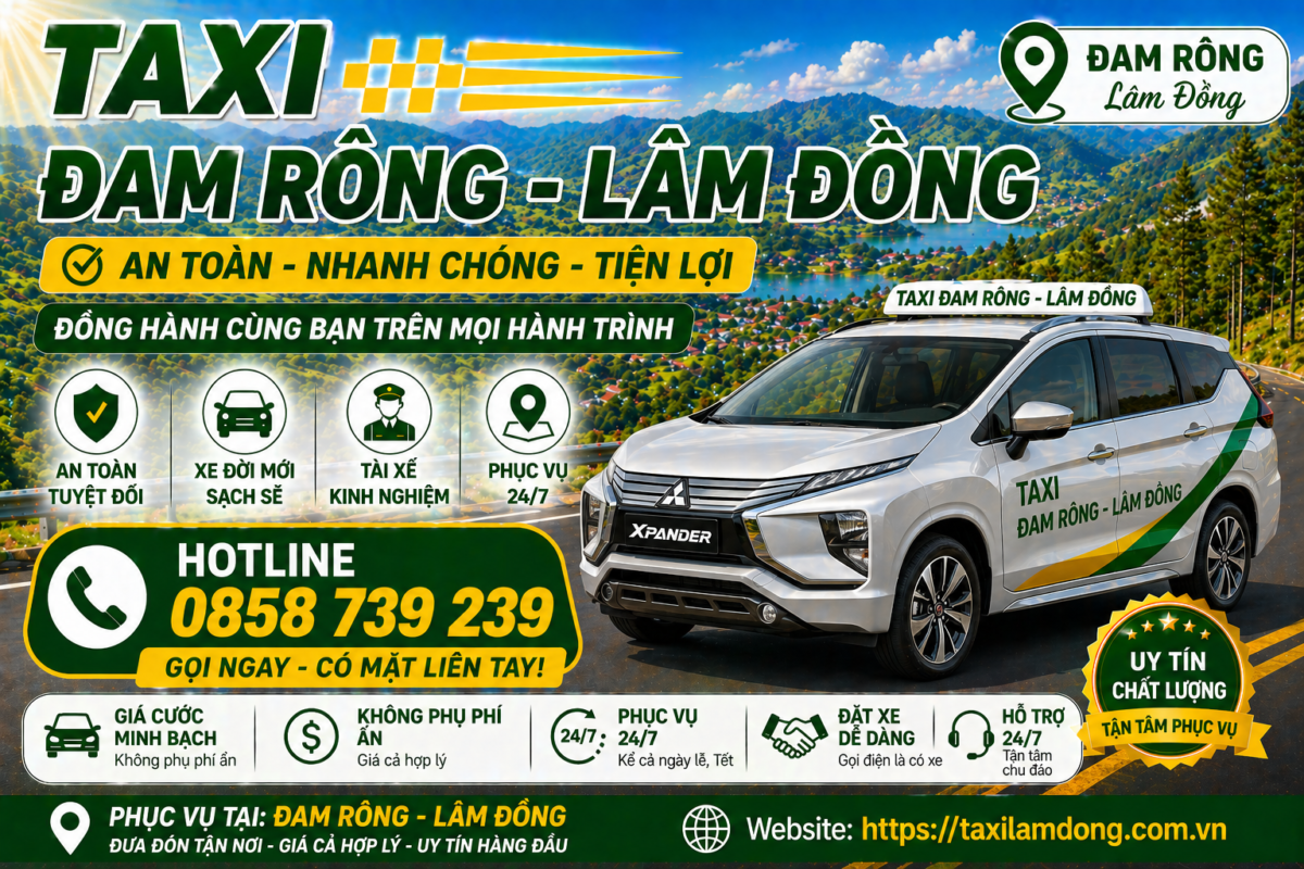 Taxi Đam Rông - Lâm Đồng