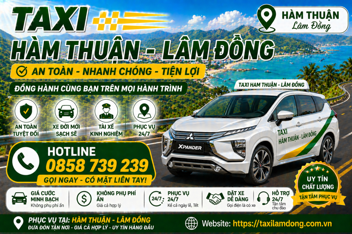 Taxi Hàm Thuận - Lâm Đồng
