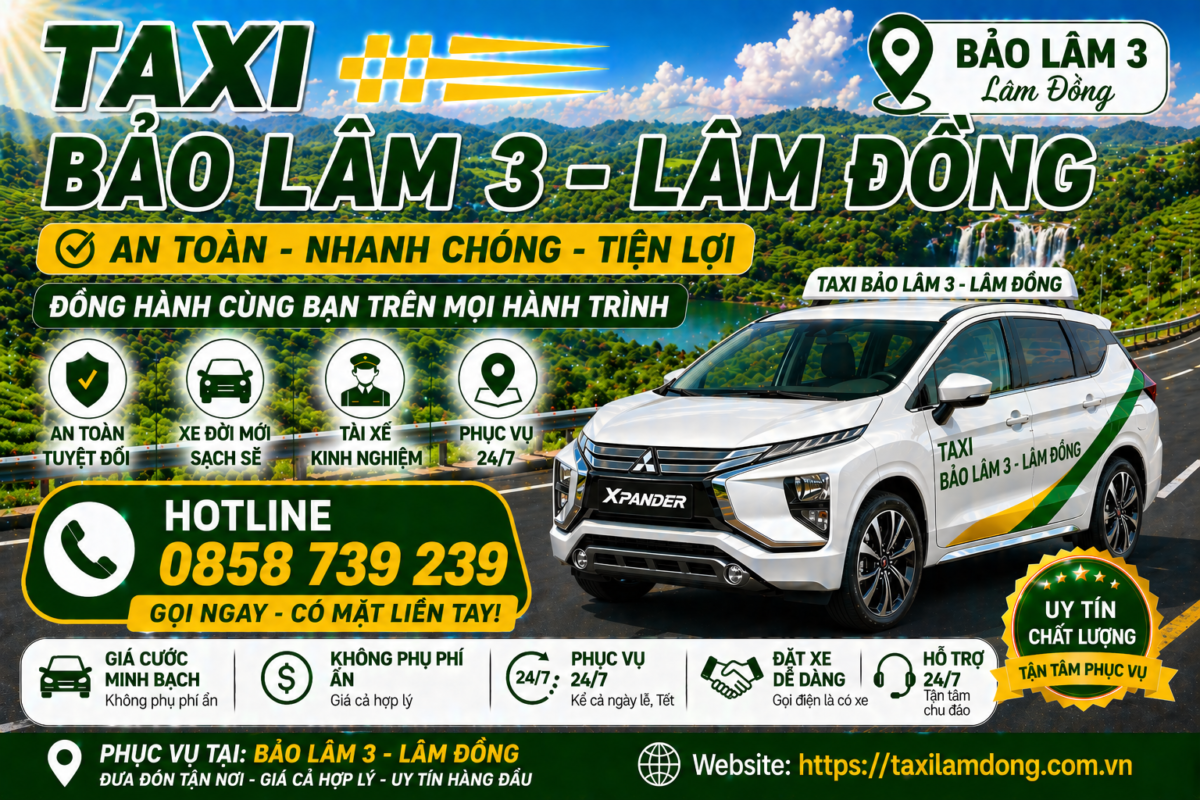 Taxi Bảo Lâm 3 - Lâm Đồng