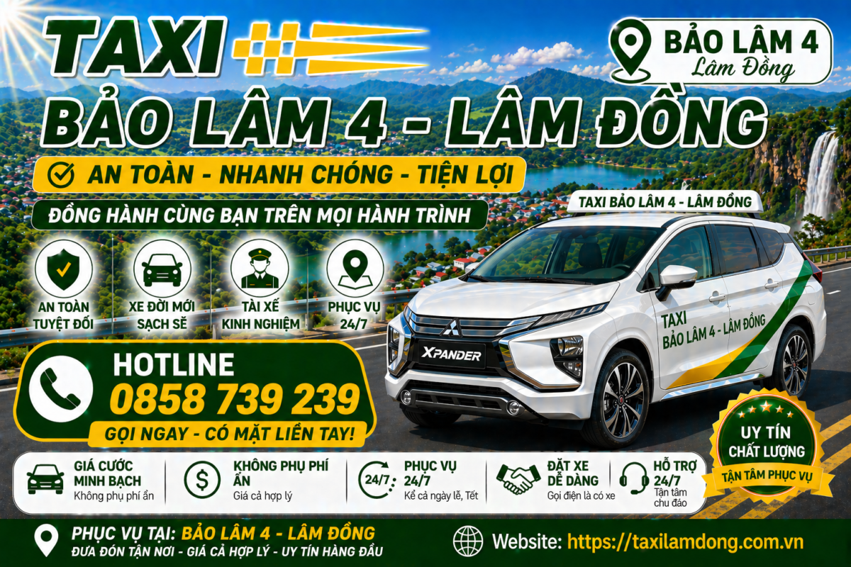 Taxi Bảo Lâm 4 - Lâm Đồng